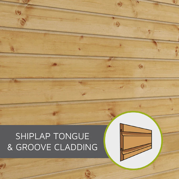 6 x 4 Shiplap Apex Wooden Shed