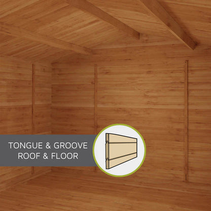 3.3m x 3m Log Cabin - 19mm