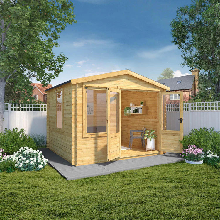 3.3m x 3m Log Cabin - 19mm
