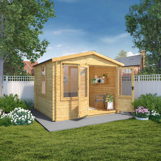 3.3m x 3m Log Cabin - 19mm