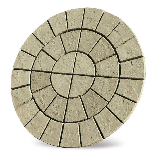Cathedral Circle Paving Patio Kit - Weathered York