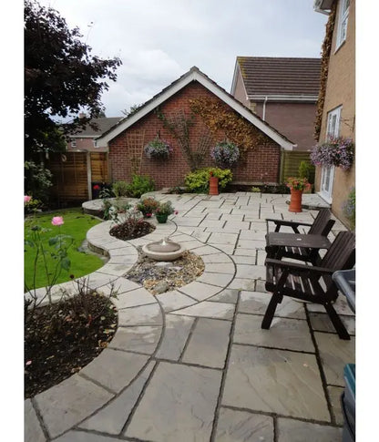 Cathedral Paving Patio Kit Weathered Moss